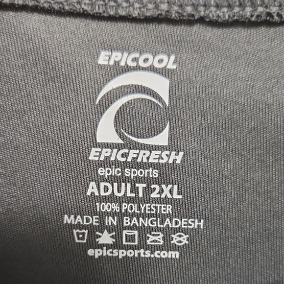 Men's Charcoal Activewear Tee - Picture 2 of 3